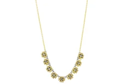 17" CRIVELLI CROSSES WITH WHITE AND GREY DIAMONDS NECKLACE