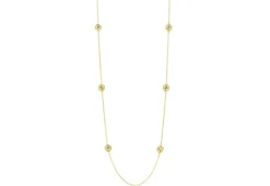 30" CRIVELLI CROSSES WITH WHITE AND GREY DIAMONDS NECKLACE