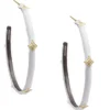 Crivelli Enamel Hoop Earrings