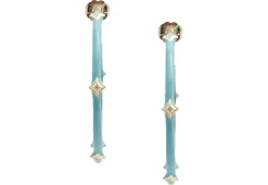 Crivelli Enamel Hoop Earrings