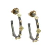 Crivelli, Granulation and Diamond Hoop Earrings