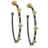 Crivelli, Granulation and Diamond Hoop Earrings