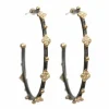 Crivelli, Granulation and Diamond Hoop Earrings