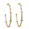 Crivelli, Granulation and Diamond Hoop Earrings