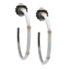 Crivelli White Enamel Hoop Earrings