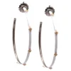 Crivelli White Enamel Hoop Earrings