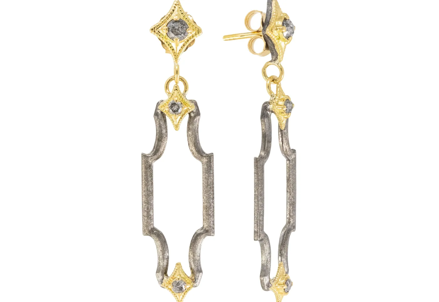 CRIVELLI WITH GREY DIAMONDS EARRINGS
