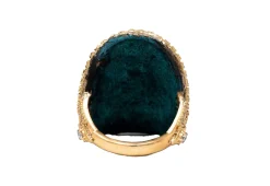 CRIVELLI WITH GREY DIAMOND AND PATINA STATEMENT RING