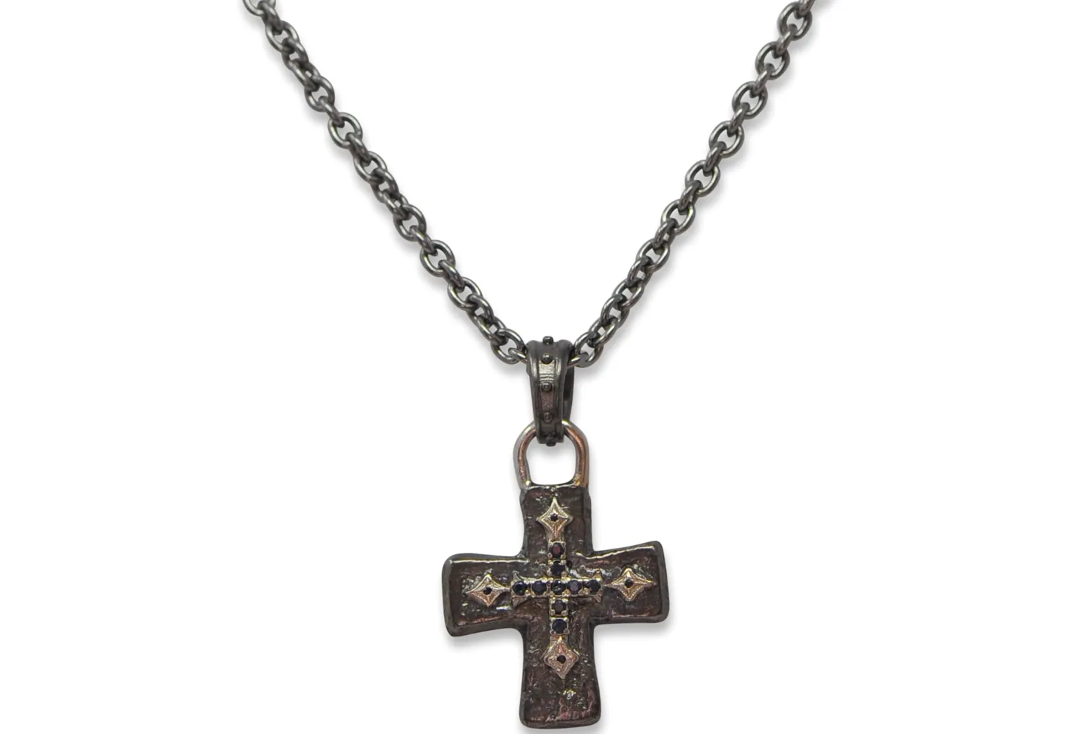 Cross Artifact Pendant Necklace