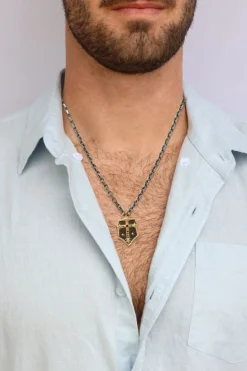 Cross Shield Pendant Necklace