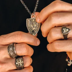 Cross Shield Signet Ring