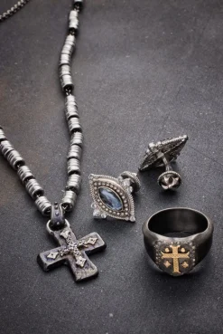 Cross Shield Signet Ring