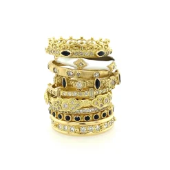 Cross Stack Band Ring