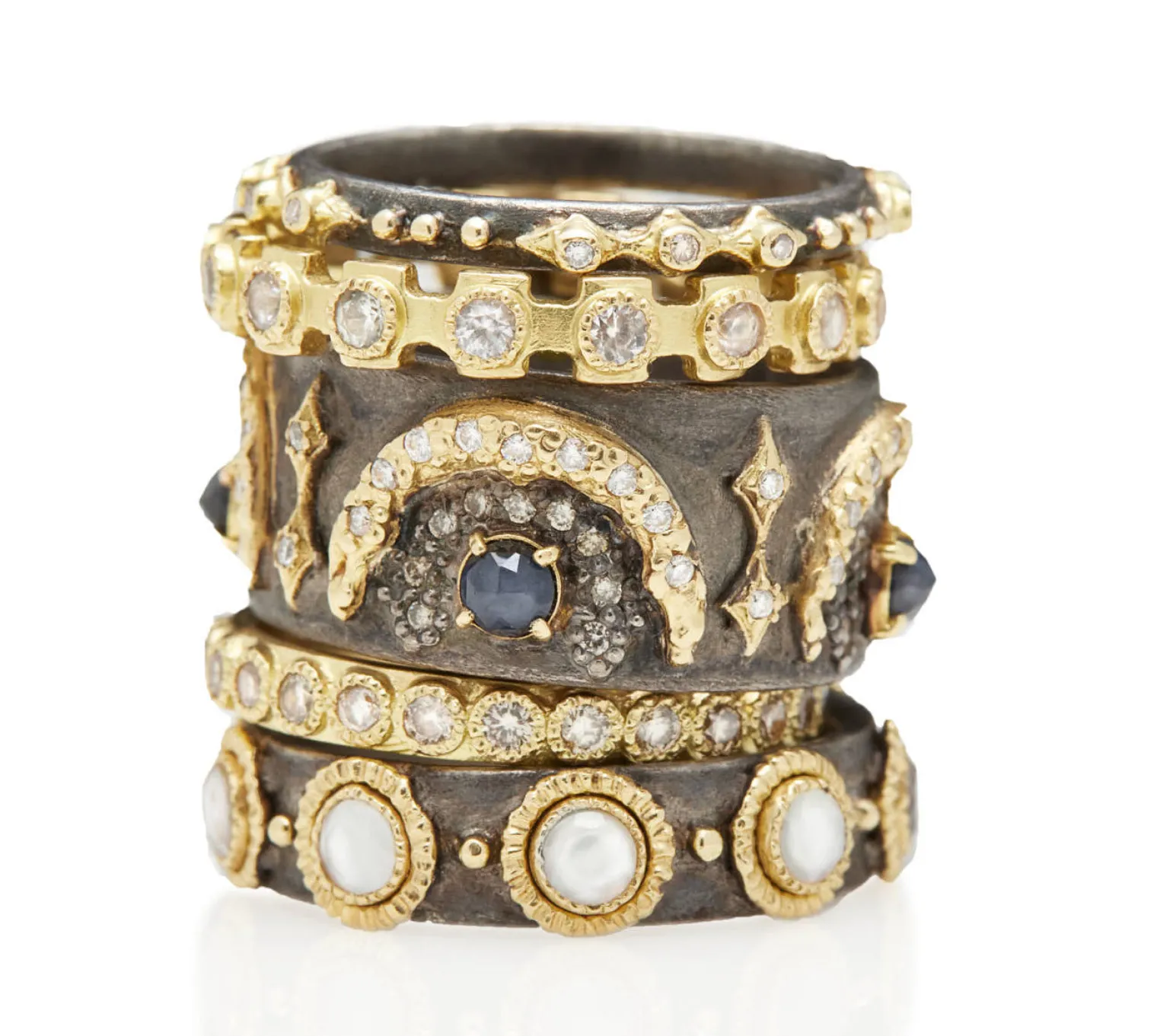 Cross Stack Band Ring