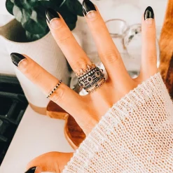 Crown Stack Band Ring