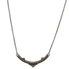 Curved Bar Pendant Necklace
