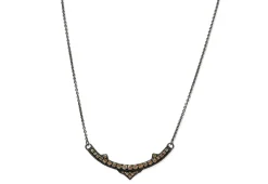 Curved Bar Pendant Necklace