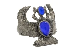CURVED WINGED SCARAB RING