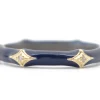 Dark Blue Enamel Crivelli Stack Band