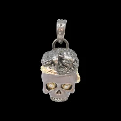 DARK MAUVE ENAMEL SKULL ENHANCER