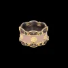 DARK NUDE ENAMEL SCALLOPED RING