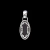 DARK TAUPE ENAMEL OVAL SNAKE ENHANCER