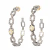 DIAMONDS  HOOP EARRINGS