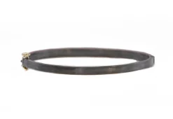 DUSTY ROSE ENAMEL CRIVELLI PURPLE GARNET HUGGIE BRACELET