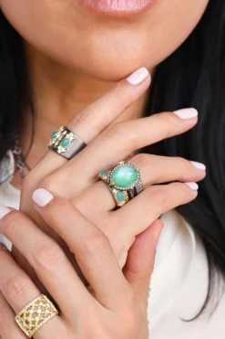 EMERALD CRIVELLI STATEMENT RING