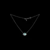 16.5" EMERALD PENDANT NECKLACE