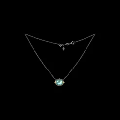 16.5" EMERALD PENDANT NECKLACE