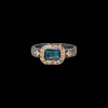EMERALD TOPAZ RING