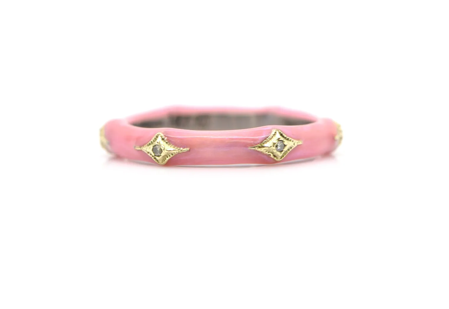 Enamel Crivelli Stack Band Ring