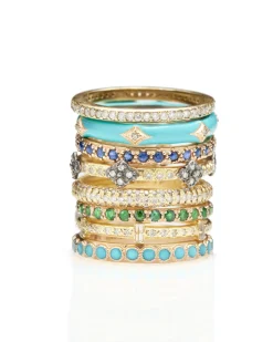 Enamel Crivelli Stack Band Ring