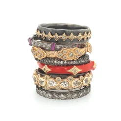 Enamel Crivelli Stack Band Ring