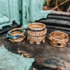 Enamel Crivelli Stack Band Ring