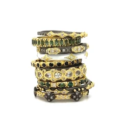 Enamel Crivelli Stack Band Ring