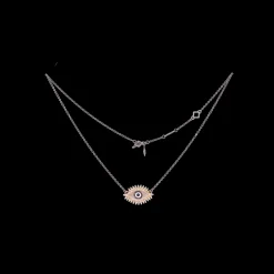 ENAMEL EVIL EYE NUDE NECKLACE