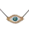 Enamel Evil Eye Pendant Necklace