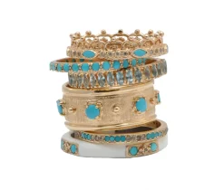 Enamel Stack Band Ring