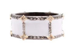 Enamel Wide Band Stack Ring
