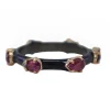 Enamel with Garnet Stations Stack Ring