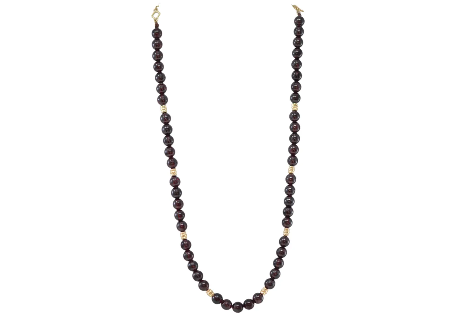 Garnet Beaded Necklace