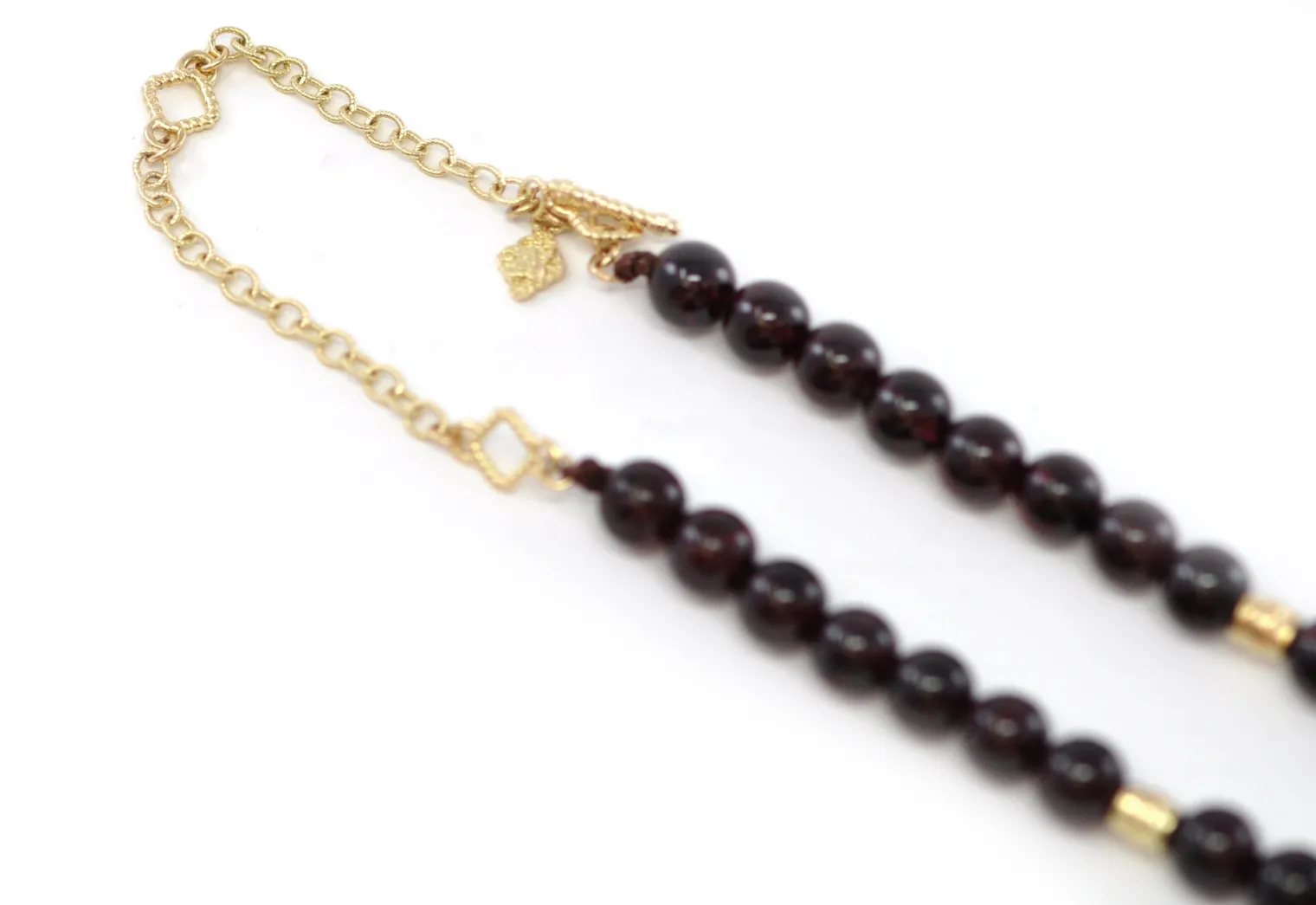Garnet Beaded Necklace