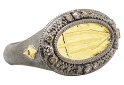 GOLD ARTIFACT SIGNET RING