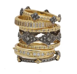 Gold Crivelli Stack Band Ring