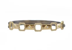 GOLD PAPERCLIP CRIVELLI HUGGIE BRACELET