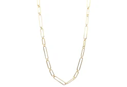 Gold Paperclip Necklace