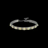 GRANDIDIERITE AND GREY DIAMONDS KICK CUFF BRACELET