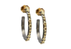 Granulation Hoop Earrings